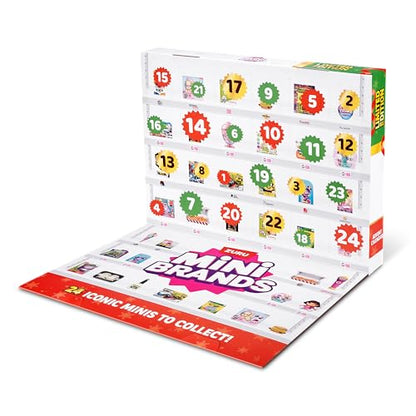 Mini Brands Advent Calendar by ZURU Limited Edition Advent Calendar, Includes Mini Brand Foodie & Toys, Mystery Collectibles Toys Comes with 24 Minis