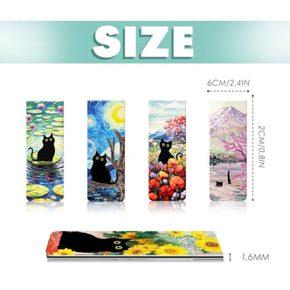 30 Pieces Bookmark, Magnetic Bookmarks for Women, Men, Book Lovers, Bookmarks Bulk for Students Teachers Reading, Cute Cat Bookmark - size: 30 Pieces, style: Cat
