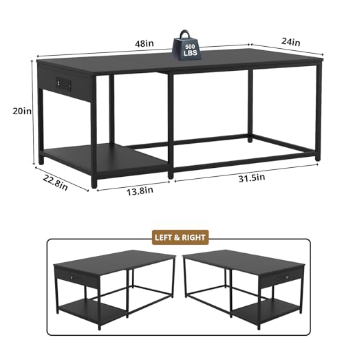 120 Gallon Reptile Tank Stand – 48"x24" Terrarium Stand for Stacked 4x2x2 PVC Tanks, Chameleon Cage, Ball Python Tank, Lizard Tank & Tall Reptile Enclosure with Power Outlets (Only Stand) - color: Black
