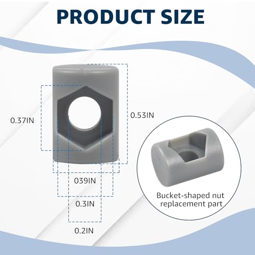 12PCS Lid Fastener Barrel Nut Replacement for Fluval | Filter Lid Fastener Replacement Part for FX4 FX5 FX6 Canister Filters