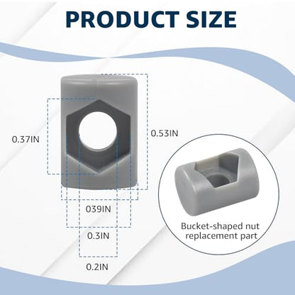 12PCS Lid Fastener Barrel Nut Replacement for Fluval | Filter Lid Fastener Replacement Part for FX4 FX5 FX6 Canister Filters