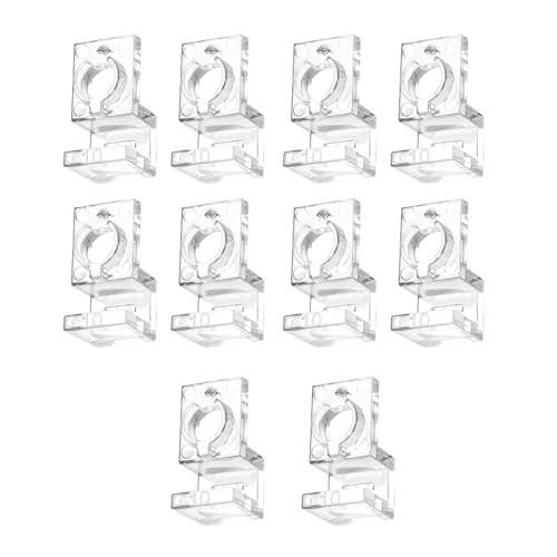 Peiiwdc Aquarium Lid Holder for Various Fish Tanks Aquarium Cover Bracket Clamp Stand Fishtank Habitat Supplies 10PCS Fish Habitat Accessory - color: Suitable for 10mm