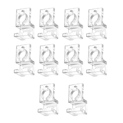 Peiiwdc Aquarium Lid Holder for Various Fish Tanks Aquarium Cover Bracket Clamp Stand Fishtank Habitat Supplies 10PCS Fish Habitat Accessory - color: Suitable for 10mm
