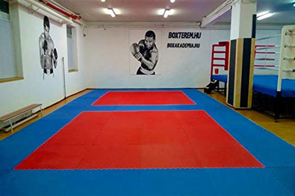 American Floor Mats - Interlocking Puzzle Exercise Gym Mats: Premium Foam Tiles, Wood Foam Tiles, Extreme Foam Tiles - color: Ultimate Black/Grey, size: 3/4" Thick - 100-Pack (400 Sq Ft)