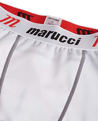 Marucci Men's Marucci Adult Elite Padded Slider Shorts - color: White, size: Medium