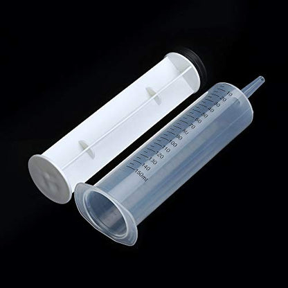 150ml Syringe with 27.6 Inch Tube and Blunt Needle 14G 1.5”, Large Plastic Syringe for Scientific Labs, Nutrient Measuring, Watering, Refilling - style: 150 ml