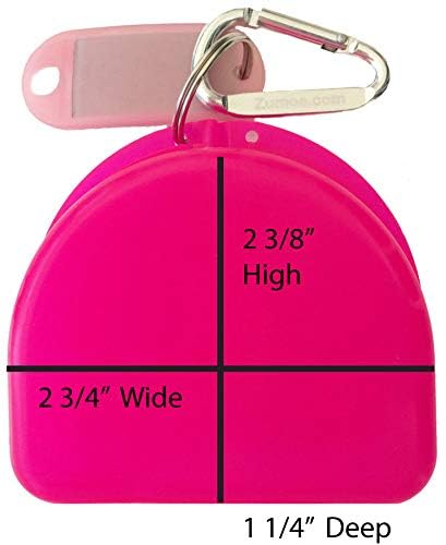 Lacrosse (Pink) Case for Mouth Guard, Retainers - Lacrosse Chick - color: Pink