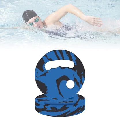 Menolana Water Exercise Discs Pool Resistance, Swim Discs Lightweight Buoyancy EVA Foam Aerobic Equipment for Water Workout Beach Pool - color: Blue Black