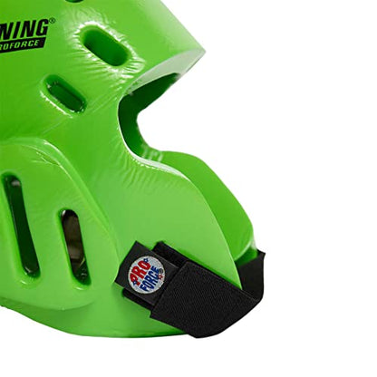 Proforce Lightning Headgear - color: Green, size: Youth