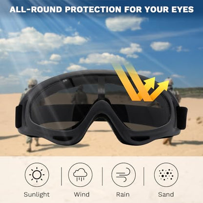 Airsoft Mask with Goggles, Foldable Half Face Airsoft Mesh Mask with Ear Protection for Paintball Shooting Cosplay CS Game - color: CP-B, size: 3pcs