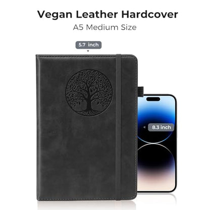 Journal 6 - Writing Notebook for Work & Travel, Women & Men | Press Soft. Smart Work. - color: Black