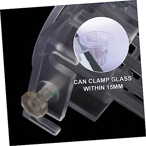 2Pcs Hanging Aquarium Plant Holder Acrylic Aquatic Plant Pots for Freshwater Fish Tank for Live Aquatic Plants Durable and Lightweight Design