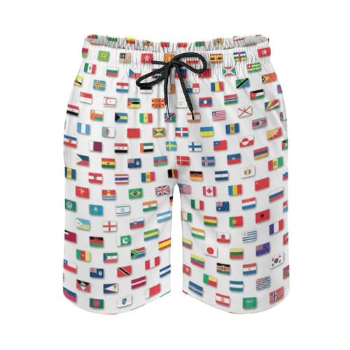 Mens Trunks Breathable Quick Dry Mesh Lining Holiday Party Beach Board Shorts - color: Style-10, size: Medium