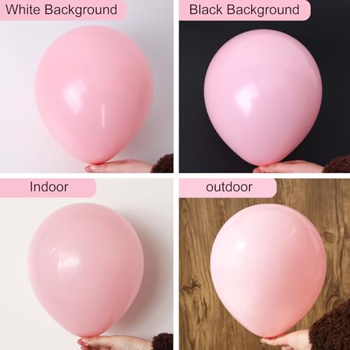 RUBFAC Pink Balloons Pastel Pink Balloon Arch Kit Different Sizes 129pcs - color: Baby Pink