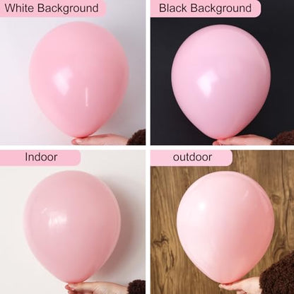 RUBFAC Pink Balloons Pastel Pink Balloon Arch Kit Different Sizes 129pcs - color: Baby Pink