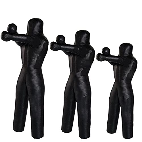 BRAWL Strike MMA Grappling Dummy Wrestling Bag Black 4ft 5ft 6ft - size: 47'' 120cm