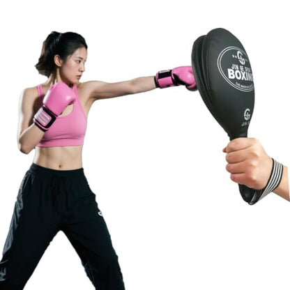 Boxing Paddles, Boxing Pads, Two-Panel Target, Louder Impact Sound | Strike Pads Punching Paddles for MMA Martial Arts,2 Pack - color: Black