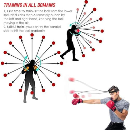 Boxer Reflex Ball Reaction Speed Training | Training Indoor Fitness Supplies for Living Room, Bedroom, Courtyard, Gym