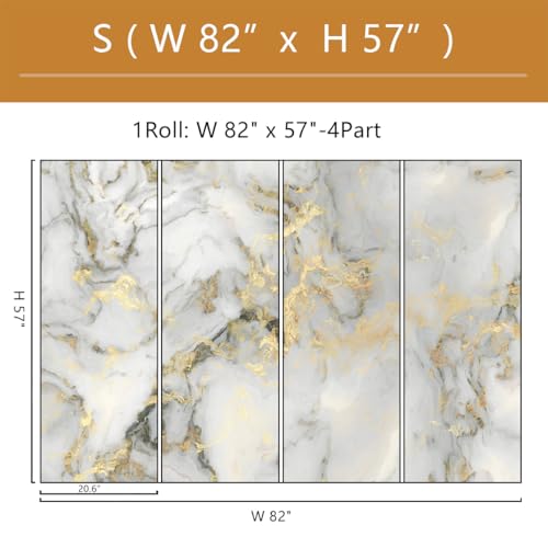 Abstract Marble Background Wall Mural Wallpaper Peel and Stick for Living Room Office 82"x57" - color: ZZ-008, size: 82" x 57"