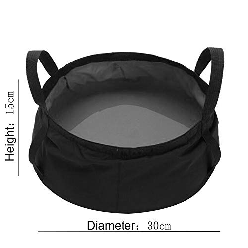 10L Collapsible Bucket Compact Portable Folding Water Container Wash Basin Lightweight & Durable for Outdoor Traveling Hiking Fishing Gardening Camping