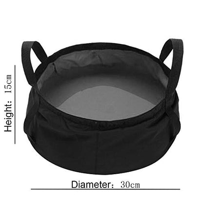 10L Collapsible Bucket Compact Portable Folding Water Container Wash Basin Lightweight & Durable for Outdoor Traveling Hiking Fishing Gardening Camping