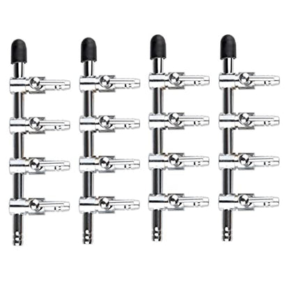 Aquarium Air Valve 4 Way Inline Manifold Air Flow Pump Tubing Splitter Lever Control Valve 4-Pack