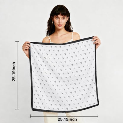 27" Head Scarf Like Satin Silk for Women,Hair Scarves Bandana,Headband Silk Feeling for Hair Wrap - color: Dots-3