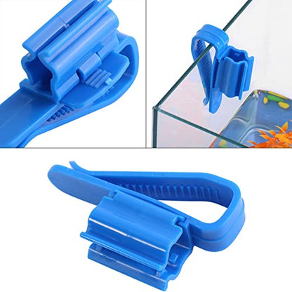 2 Pack Adjustable Plastic Fish Tank Mounting Clip for Water Pipe Tube and Hose Holder