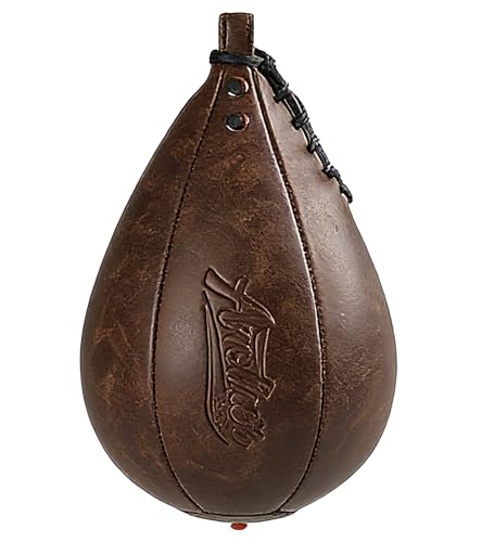 Boxing Speed Punching Bag MMA Training Speed Ball Hanging Swivel Reflex Bag Equipment Workout Kicking Martial Arts Home Gym Exercise Speed Bag - color: Coffee