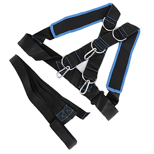 for Speed Strength Training Sled Shoulder Harness with Resistance Band - Durable Nylon Sports Equipment for Speed and Endurance Training - Adjustable with Cushioned