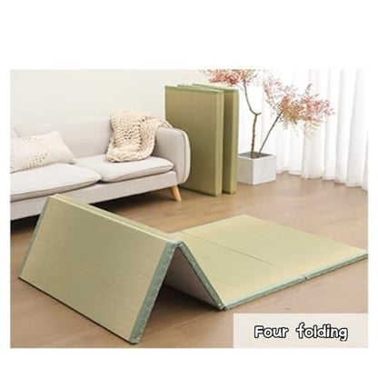 Tatami Floor Mat,Beneficial for Shoulders and Back Natural Grass,Foldable Japanese Tatami Mat,Suitable for Sleeping Meditation Yoga and Zen Practices Tatami Mattress(Size:90x200x3.5cm) - size: 90x200x3.5cm