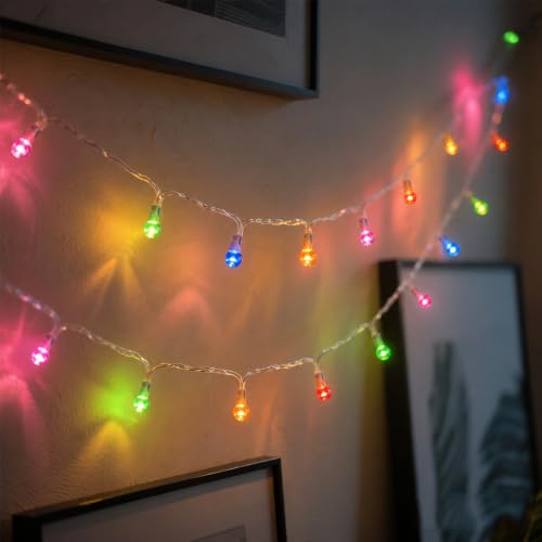Vigdur Globe String Lights, 2 Packs 6FT Multicolor Indoor String Lights - color: Multicolor