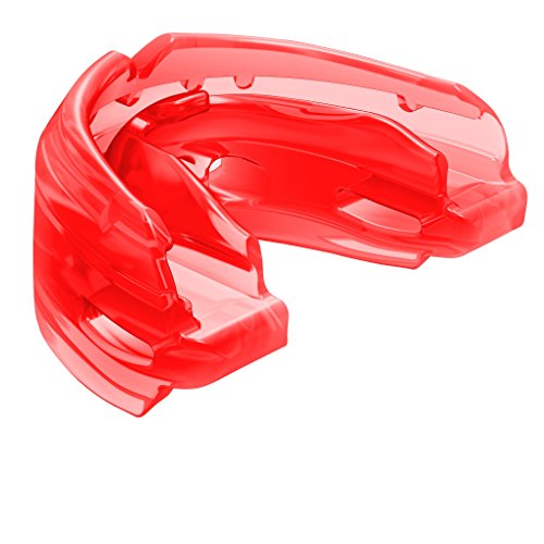 Double Braces Strapless Mouth Guard, Red, Youth - color: Red, size: Youth: 11yrs & under