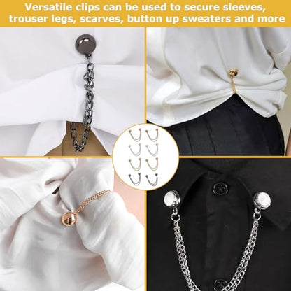 8 Pcs Magnetic Clothing Clips for Women,Magnetic Clothing Clips,Shirt for Women,Shirt for for The Side for Scarves, Hijab, Trousers
