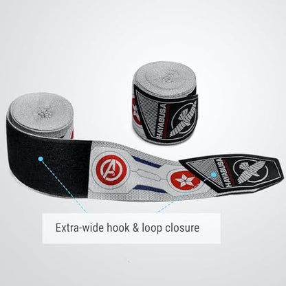Hayabusa Marvel Hero Elite Mexican Style Boxing Hand Wraps for Men & Women - color: Falcon