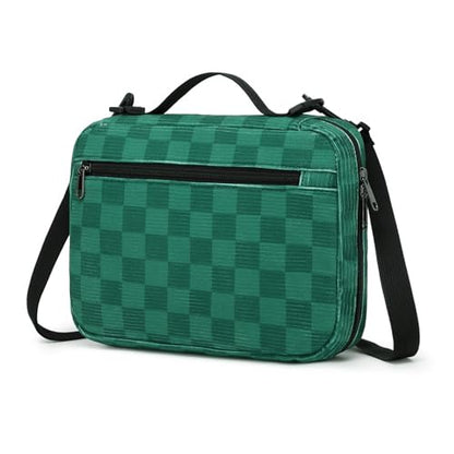 Bible Cover Case for Women Large Bible Cover for Girls Bible Study Supplies Accessories with Handle and Shoulder Strap | Durable - color: Dark Green