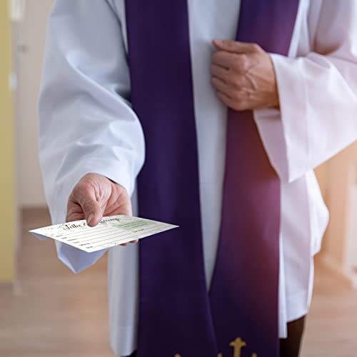 Eaasty 200 Pieces Church Offering Envelopes My Offering Bill Size Envelope Church Tithe Envelopes for Donations, Religious Occasions(Leaves Style) - style: Leaves Style