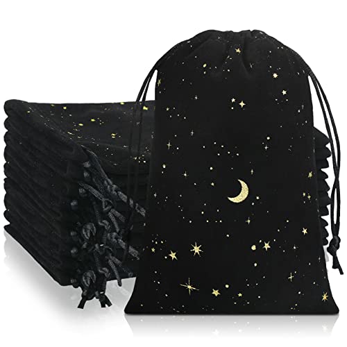Hillban 30 Pcs 4 x 6, Black Velvet Bag with Drawstring for Jewelry - color: Black, size: 4 x 6 Inch