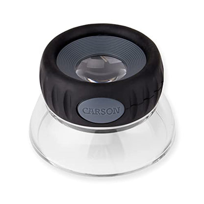 Carson LumiLoupe Plus 10.5x Power Focusable Stand Loupe Magnifier (LO-10) - style: 1.0" Diameter (10.5x)