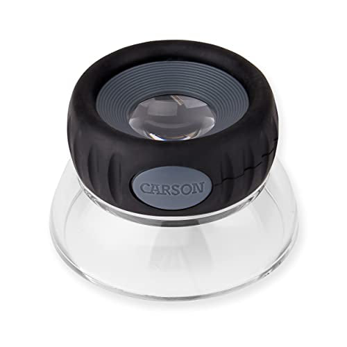 Carson LumiLoupe Plus 10.5x Power Focusable Stand Loupe Magnifier (LO-10) - style: 1.0" Diameter (10.5x)