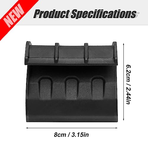 1 Pair Black Left Right Soft Top Rear Window Clips Retainer Brackets Tailgate Bar Holders Replacement for Jeep Wrangler JK JKU 2 Door 4 Door 2007-2018