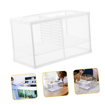 Kisangel Fish Tank Isolator Multifunctional Aquarium Incubator for Dividing Fish Easy Installation Cups Capacity Divider