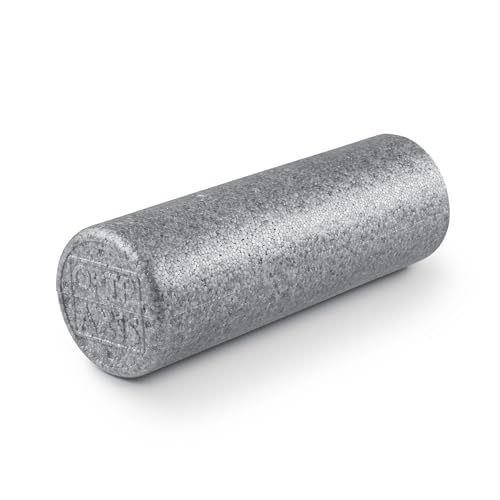 OPTP Silver AXIS Foam Roller, Moderate Density for Sports Medicine, Physical Therapy, Pilates, Yoga - Myofascial Release on Trigger Points (Silver Moderate Density, 18" x 6" Round) - size: 18" x 6" Round