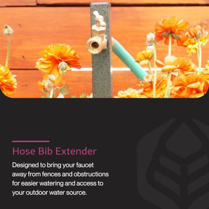 Yard Butler Garden Hose Bib Extender, Rust-Resistant, IHBE-6 | Durable Garden Hose Bib Extender, Keeps Hose Elevated, Rust-Resistant, Anti-Kink Design, Easy Installation - size: Extender