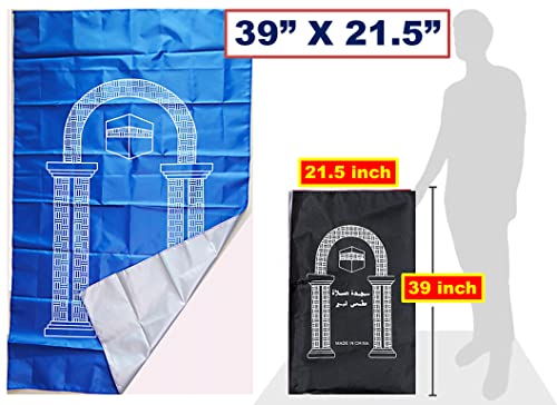 6 Pcs Mini Pocket Portable Travel Prayer Praying Rug Mat Namaz Carpet Islamic Muslim Gebetsteppich Foldable Waterproof Salah Slalat Sajadah Sajda Sajjadah Gift Ramadan Eid Random Assortment