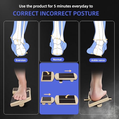 Juoe Ankle Strengthener & Axis Board for Physical Therapy,Blackboard Foot Trainer and Foot Strengthener,Stability Exercises,Plantar Fasciitis Relief,Posture Corrector,Axisboard for Leg Stability