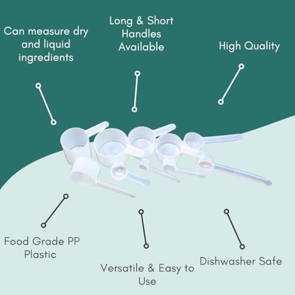 2 Tablespoon (1 Oz. | 6 Teaspoon | 29.6 mL) Long Handle Plastic Measuring Spoon for Coffee, Protein Powder, Spices, Grains, Dry Goods – Food-Grade BPA-Free (Pack of 1) - size: 29.6 mL | 2 Tablespoon | 1 Oz.