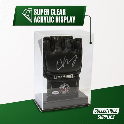 Single MMA UFC Fight Glove Clear Display Case with Stand