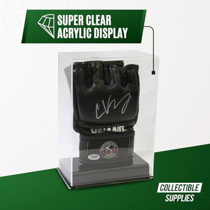 Single MMA UFC Fight Glove Clear Display Case with Stand
