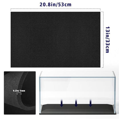 UNIFAMILY Aquarium Leveling Mat, 10 Gallon Fish Tank Mat for Shock Absorbing, 20.8 x 13 in Waterproof Aquarium Mat for Under Tank,Heavy Weight Support Fish Tank Compressible Neoprene Mat - size: 10 Gallon-20.8 X13 IN